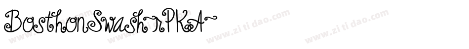 BosthonSwash-rPKA字体转换