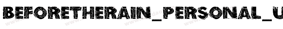 BeforeTheRain_personal_use_demo字体转换