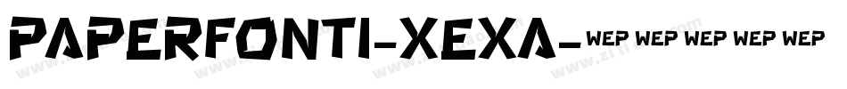 Paperfont1-Xexa字体转换