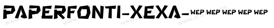 Paperfont1-Xexa字体转换