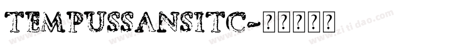 TempusSansITC字体转换