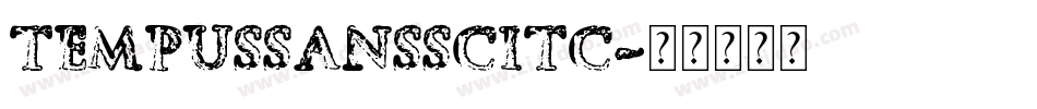 TempusSansSCITC字体转换
