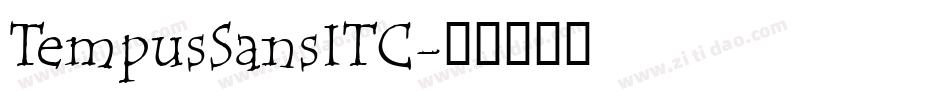 TempusSansITC字体转换