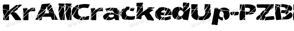 KrAllCrackedUp-PZBP字体转换