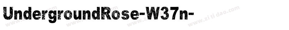 UndergroundRose-W37n字体转换