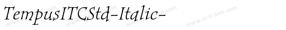 TempusITCStd-Italic字体转换