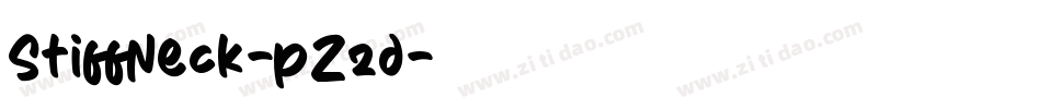 StiffNeck-pZzd字体转换 StiffNeck-pZzd字体转换