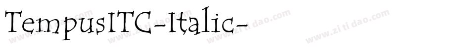 TempusITC-Italic字体转换