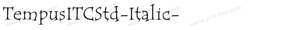 TempusITCStd-Italic字体转换