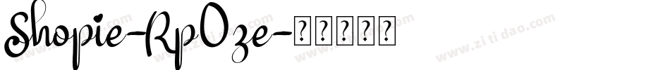 Shopie-Rp0ze字体转换