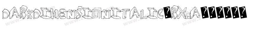 DarkDimensionItalic-rX6A字体转换