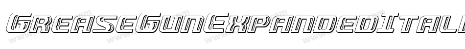 GreaseGunExpandedItalic-MKXx字体转换