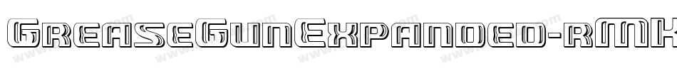 GreaseGunExpanded-rMK9字体转换