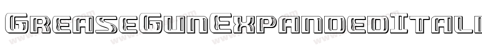 GreaseGunExpandedItalic-MKXx字体转换