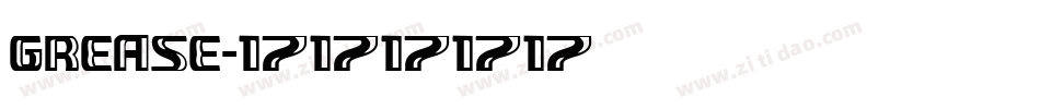 grease字体转换