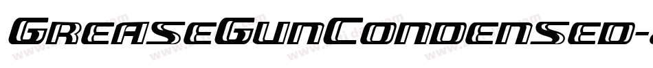 GreaseGunCondensed-895B字体转换