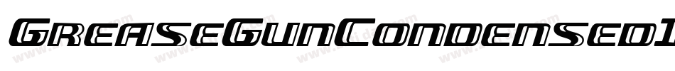 GreaseGunCondensedItalic-Y4r8字体转换