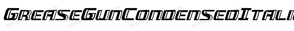 GreaseGunCondensedItalic-Y4r8字体转换
