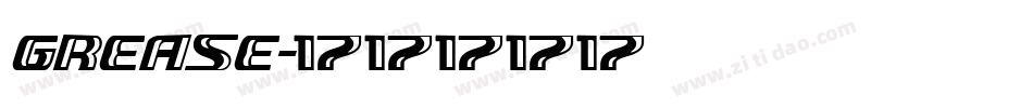 grease字体转换