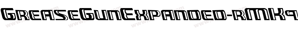 GreaseGunExpanded-rMK9字体转换