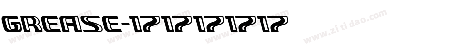 grease字体转换
