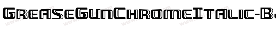 GreaseGunChromeItalic-BJrl字体转换