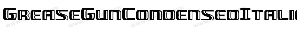 GreaseGunCondensedItalic-Y4r8字体转换