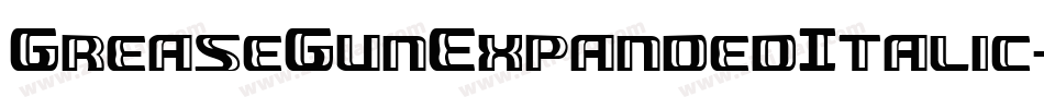 GreaseGunExpandedItalic-MKXx字体转换