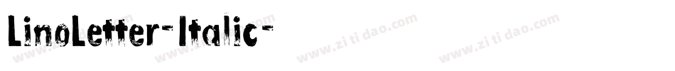 LinoLetter-Italic字体转换