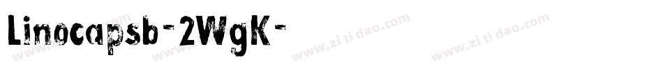 Linocapsb-2WgK字体转换