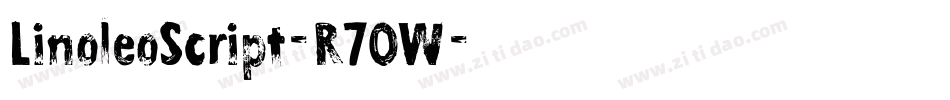 LinoleoScript-R7OW字体转换