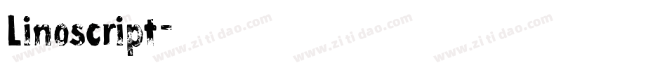 Linoscript字体转换