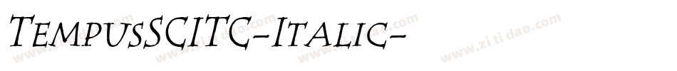 TempusSCITC-Italic字体转换