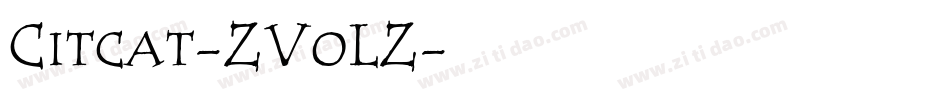 Citcat-ZVoLZ字体转换