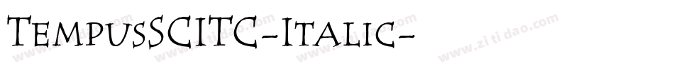 TempusSCITC-Italic字体转换