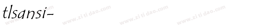 tlsansi字体转换