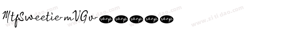 MtfSweetie-mVGv字体转换
