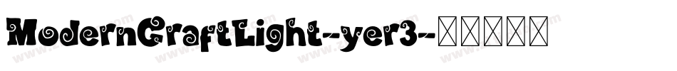 ModernCraftLight-yer3字体转换