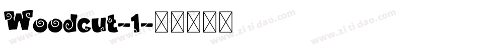 Woodcut-1字体转换