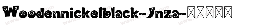 Woodennickelblack-Jnza字体转换