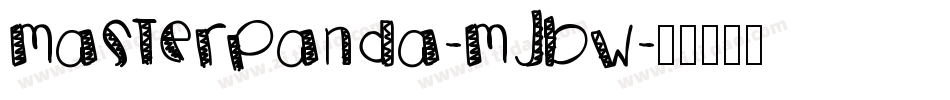 MasterPanda-MjBw字体转换