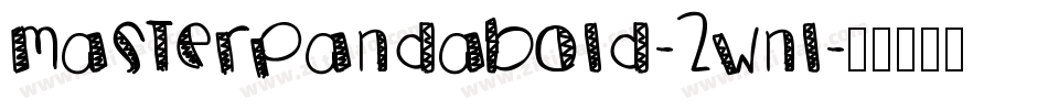 MasterPandaBold-2wnl字体转换