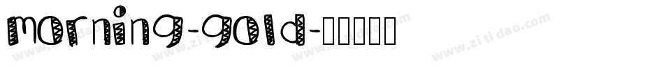 Morning-Gold字体转换