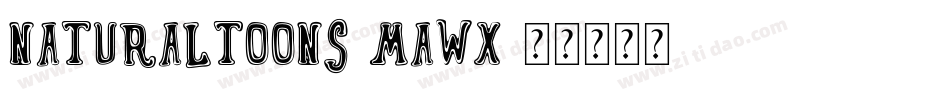 NaturalToons-MaWx字体转换