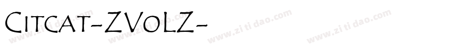 Citcat-ZVoLZ字体转换
