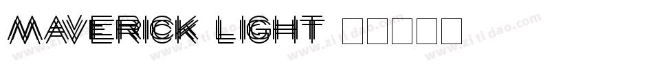 Maverick-Light字体转换