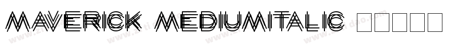 Maverick-MediumItalic字体转换
