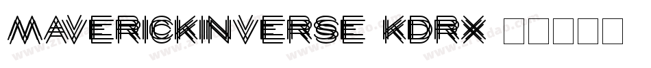 MaverickInverse-KDrX字体转换
