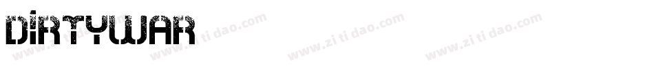 DirtyWar字体转换