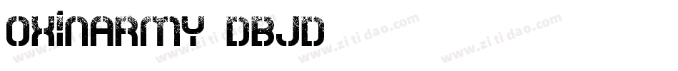 OxinArmy-DBJd字体转换